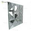 Parede Decora Prata 3D Elegante Quadrado Prata Pendurado Espelho Arte de Parede Decoração de Casa para Móveis de Sala de Estar WXM-1151