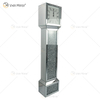 Relógio Espelhado WXMC-053 Elegante Diamante Prata Esmagado Relógio Avô
