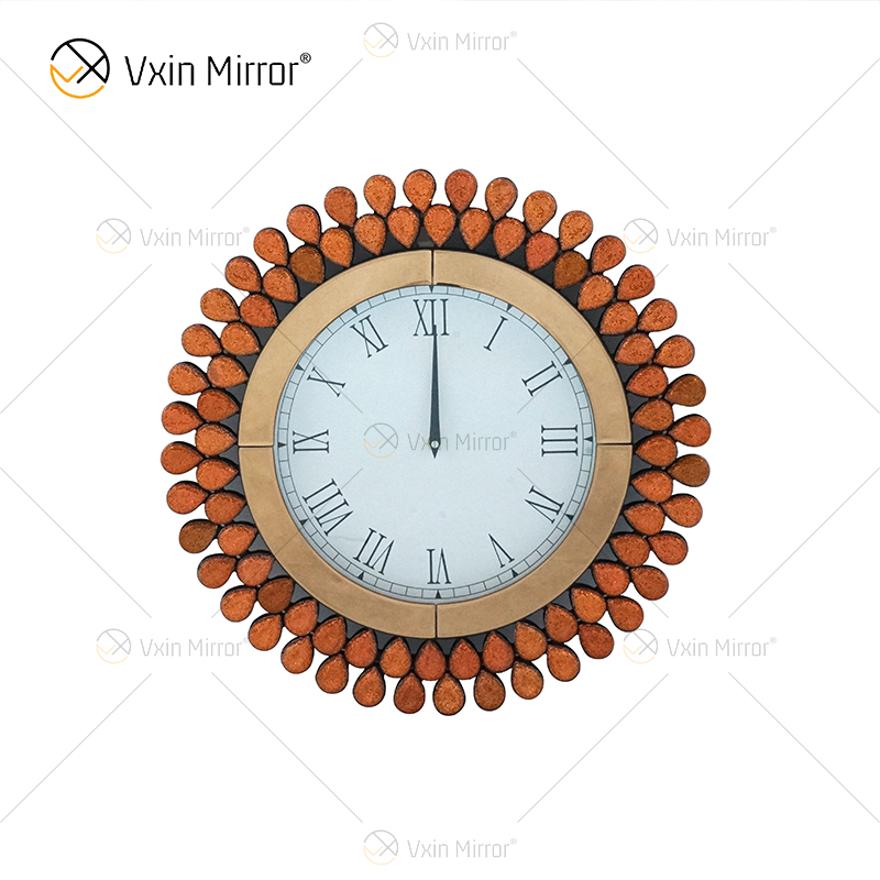 Novo design de joias WXMC-076 Relógio espelhado decorativo prata moderno