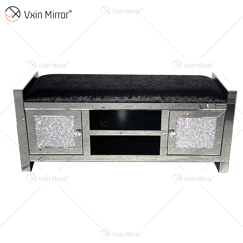 Novo Design WXF-611 Moderno Brilhante Espelhado Suportes de TV para Sala de Estar Conjunto com Sofá