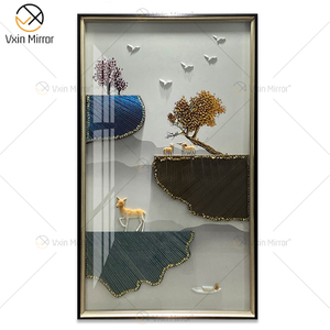 Moderno Minimalismo Branco Azul Pena Pintura Fotos Abstrato Luxo Rodada Lona Pôsteres Impressões Arte Nórdica de Parede Sala de Estar