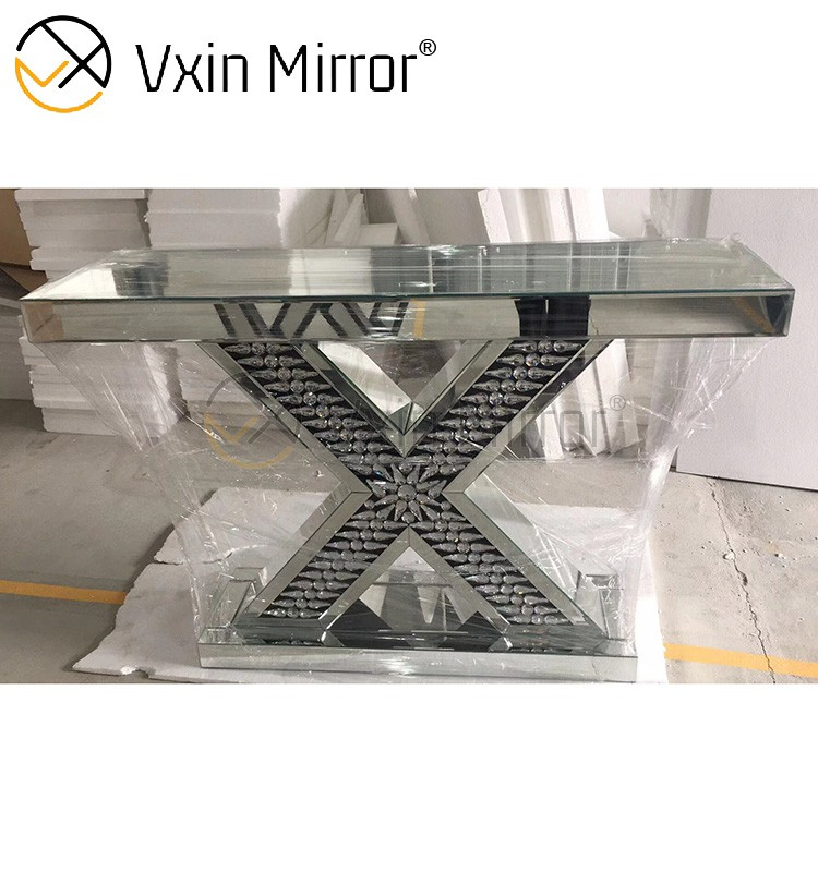 Venda imperdível China Produto WXF-087 Mesa de sala de estar moderna mesa de console dourada