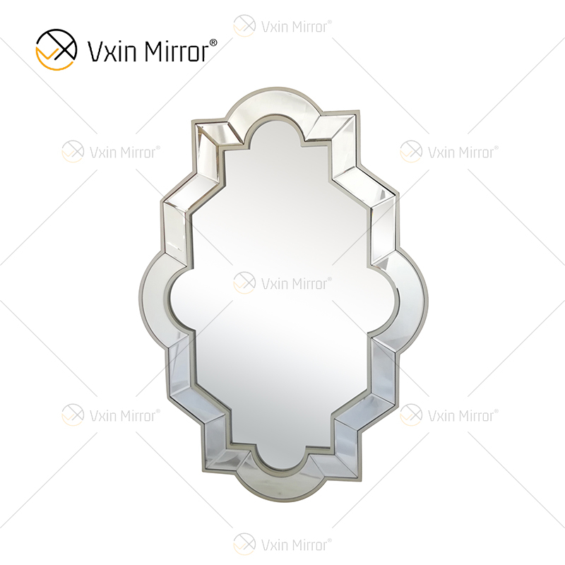 Venda imperdível WXM-2072 Moderno Design Especial Decoração Espelho de Parede Prata Luxo Suspenso Espelho de Parede