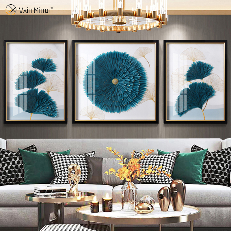A mais nova pintura de flores Vxin WXPA-01 para decoração de casa arte de parede metal pendurada imagem para sala de estar à venda