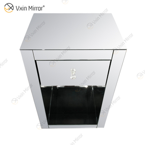 Espelho Vxin Venda imperdível WXR-008 Prata Decoração de Casa Armário Espelhado com Gavetas com Self