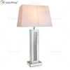 China fornece WXTL-006 moderno quarto prata com abajur de espelho esmagado com abajur
