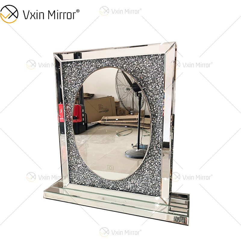 Espelho Vxin de Alta Qualidade Produto Profissional WXM-2596 3 Cores Luz LED Diamante Simples Elegante Maquiagem Espelho Tela de Toque