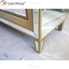 Aparador Champage Gold Design WXF-268 Armário Espelhado de Luxo com Gavetas Muti