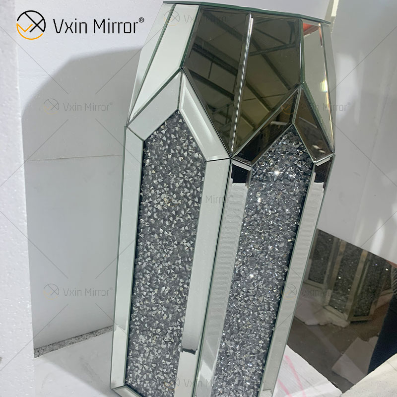 Mesa de cabeceira espelhada personalizada sob medida para sofás mesas laterais para móveis domésticos WXF-2129