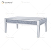 Mesa lateral personalizada Vxin WXF-170 diamante esmagado mesa de centro de prata caseira