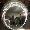 Alta Qualidade Fornecimento de Fábrica WXM-2595 3 Cores Luz LED Espelho Conjunto de Espelho de Maquiagem Octogonal Espelho Personalizado Plug Toucador Conjunto