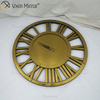 Venda imperdível WXMC-04 Moderno Decorativo de Parede Elegante Design Numeral Romano Prata e Ouro Relógio Espelho de Parede