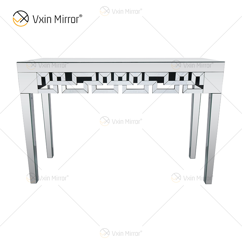 Atacado Elegante WXF-603 Prata Charmosa Mesa Console Espelhada para Móveis