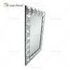 Decoração de casa WXM-1007 espelho de parede moderno retangular cristal prata