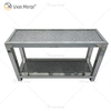 Móveis Espelhados Vxin WXF-117-2 Mesa Console Moderna Elegante Diamante Cru