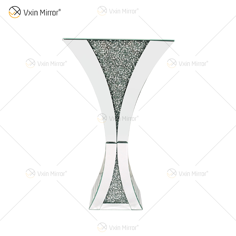 Vaso Decorativo Brilhante Impressionante Feito à Mão Diamante Triturado Vidro Decoração Casa Centros De Mesa Decoração Moderna Do Quarto WXMV-067