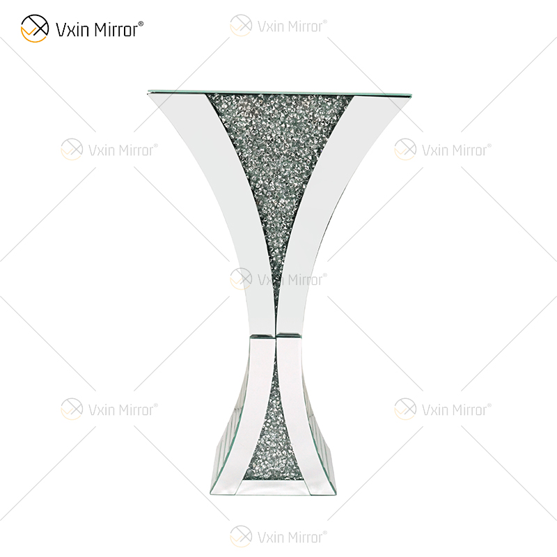 Vaso Decorativo Brilhante Impressionante Feito à Mão Diamante Triturado Vidro Decoração Casa Centros De Mesa Decoração Moderna Do Quarto WXMV-067