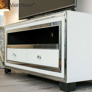 Vxin Espelho WXWF-790 Móveis Moderno Branco Prata Vidro Armário TV Suportes