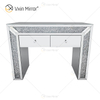 Art Decor WXF-061 Baú de canto espelhado com diamante esmagado com 2 gavetas