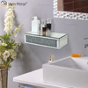 Vxin Factory Supply WXF-153 Prata Decoração de Parede Prata Diamante Esmagado Prateleira de Parede Retangular