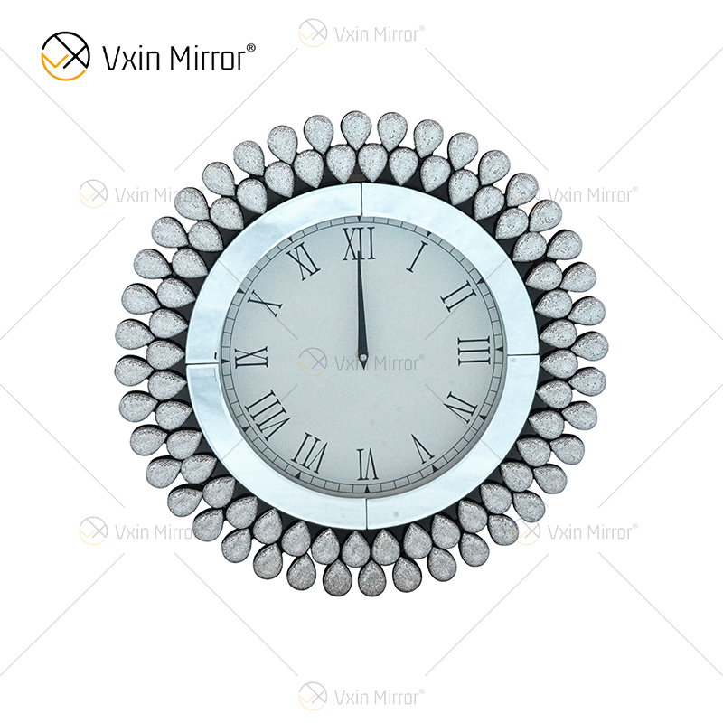 Novo design de joias WXMC-076 Relógio espelhado decorativo prata moderno
