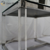 Mesa de cabeceira para móveis de vidro acrílico prateado moderno WXF-139-2 com gavetas mesa de cabeceira espelhada para quarto