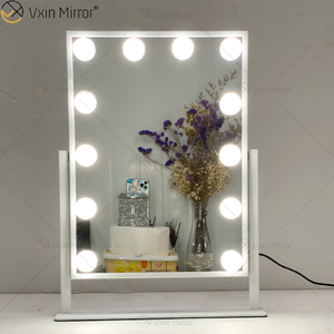 Espelho Oval Decorativo WXDL-122 Espelho de Maquiagem Hollywood Espelho com Luz Led para Quarto