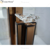 2 cores moderno elegante WXCH-079 prata cristal espelhado castiçal para casamento em casa