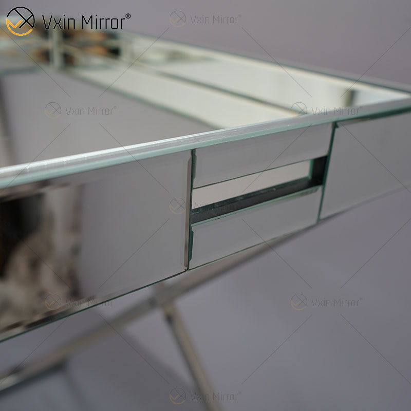 Mesa Lateral WXMF-39 Café Triturado Diamante Brilhante para Sala de Estar