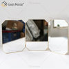 Nova decoração de parede exclusiva com moldura de metal espelhos de parede dupla face luxo simples e elegante espelho de parede