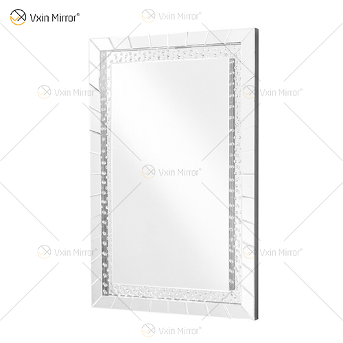 Espelho de parede de cristal de boa qualidade WXM-761 com decoração de parede espelho iluminado