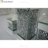 Vxin Espelho WXCH-078 Cristais Flutuantes Prata Espelhado Castiçal Candelabro
