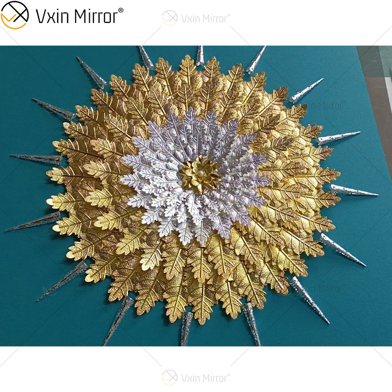 O mais novo Vxin WXPP-39 3D Abstract Wall Art Metal Wall Art Decor Home Decor Luxo Sala de Estar Emoldurada para Casa Conjunto para Venda