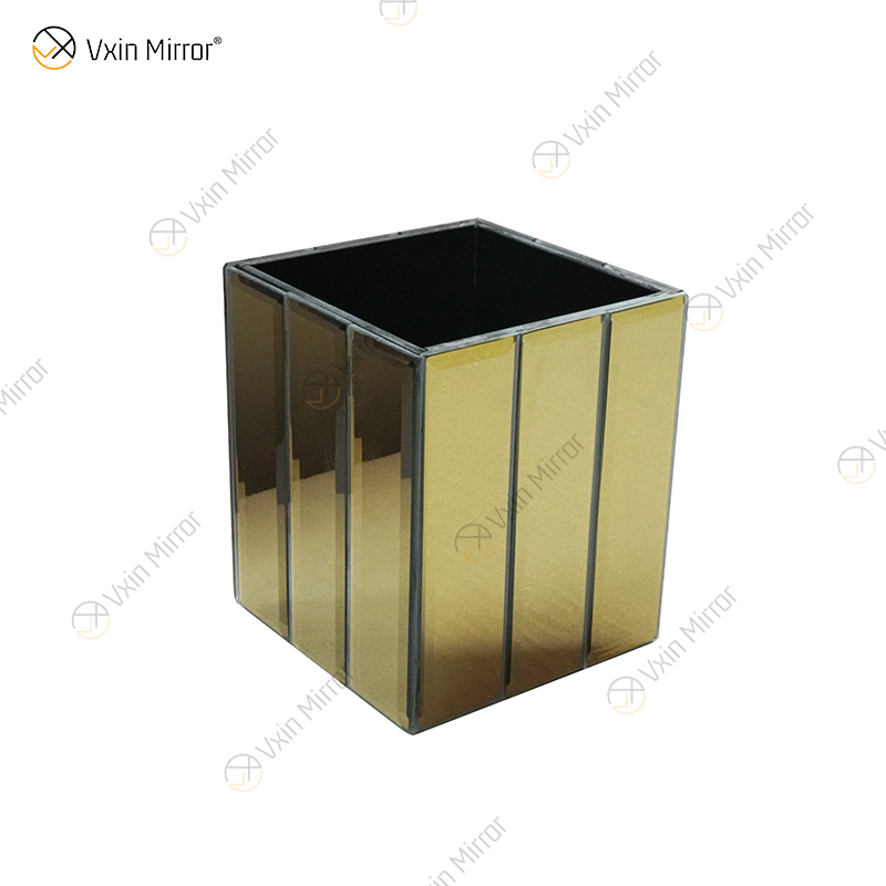 WXMV-001 Vaso Espelho Cristal Prata Vidro Impressionante Vaso Decorativo Flor Luxo para Decoração de Casa Não Pode Reter Água
