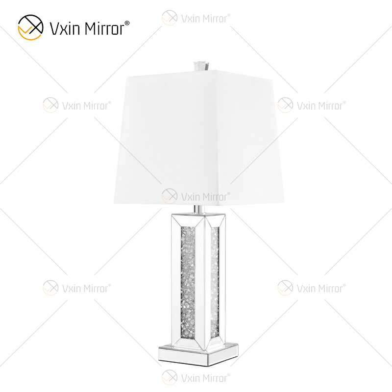 Fornecimento de fábrica WXTL-081 moderno espelho de mesa de cristal prateado para quarto