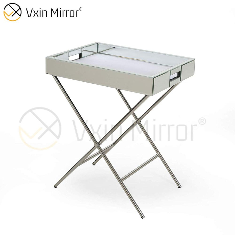 Vxin Espelho WXT-039 Decoração Moderna Prata Aço Inoxidável Bandeja Espelhada