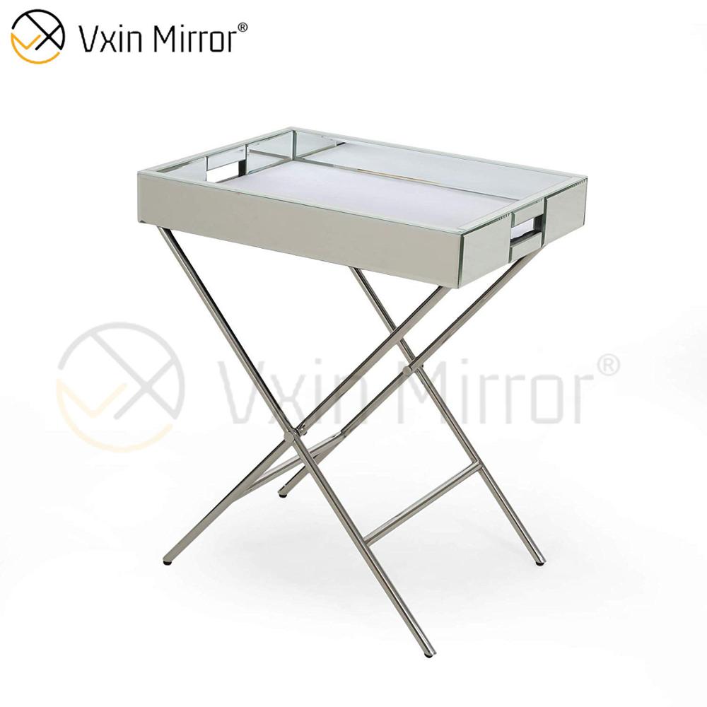 Vxin Espelho WXT-039 Decoração Moderna Prata Aço Inoxidável Bandeja Espelhada