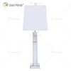 Fornecimento de fábrica WXTL-144 moderno espelho de mesa de cristal prata com abajur para quarto