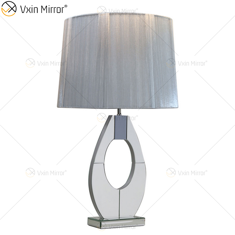 Lâmpada de espelho de prata moderna WXTL-004 com abajur para diamante esmagado