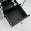 Mesa de cabeceira de acrílico Vxin WXWF-716 moderna 3 gavetas espelhada