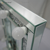 ESPELHO DE CRISTAL SPARKLE DIAMOND CRUSH ESPELHADO BISELADO HOLLYWOOD ESPELHO 9 LÂMPADAS QUADRO DE MAQUIAGEM WXDL-176