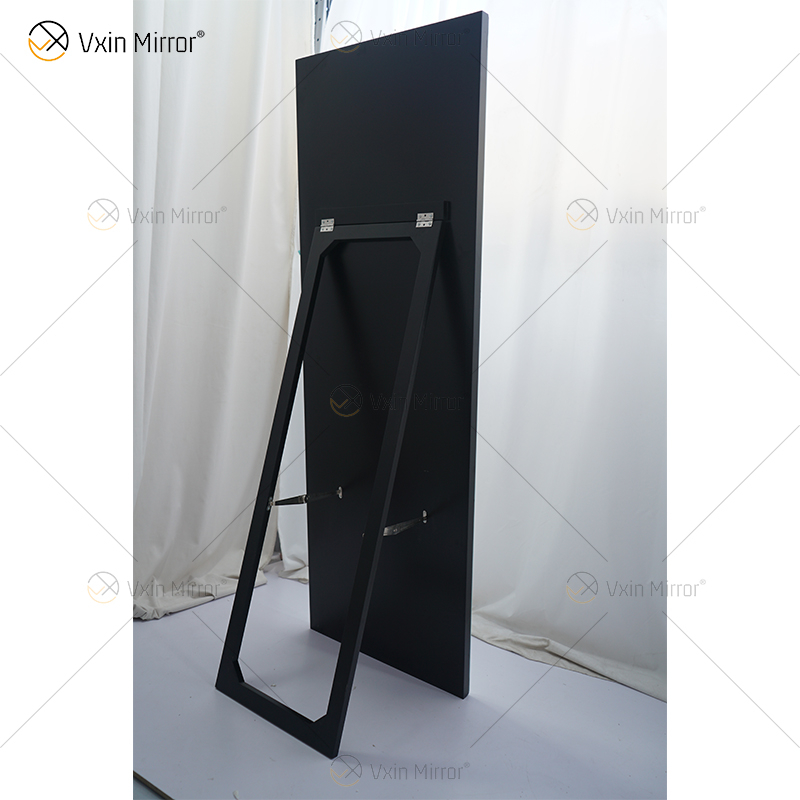 Venda imperdível WXFL-2588 moderno cristal octógono espelho de corpo inteiro prata espelho de chão