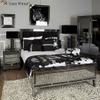 Móveis de espelho Vxin WXWF-698-1 moldura preta espelhada cama king size king size
