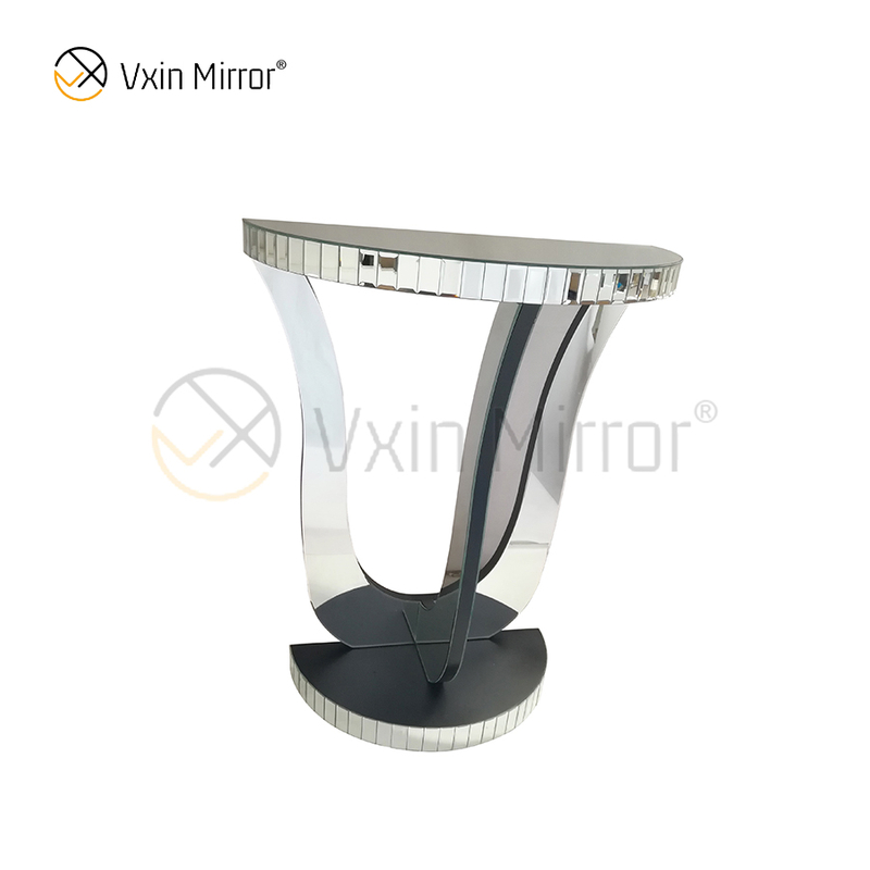Espelho Vxin de venda imperdível WXF-2119 Elegante Xadrez Meia Mesa Lateral Espelhada Oval