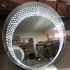 Alta Qualidade Fornecimento de Fábrica WXM-2595 3 Cores Luz LED Espelho Conjunto de Espelho de Maquiagem Octogonal Espelho Personalizado Plug Toucador Conjunto