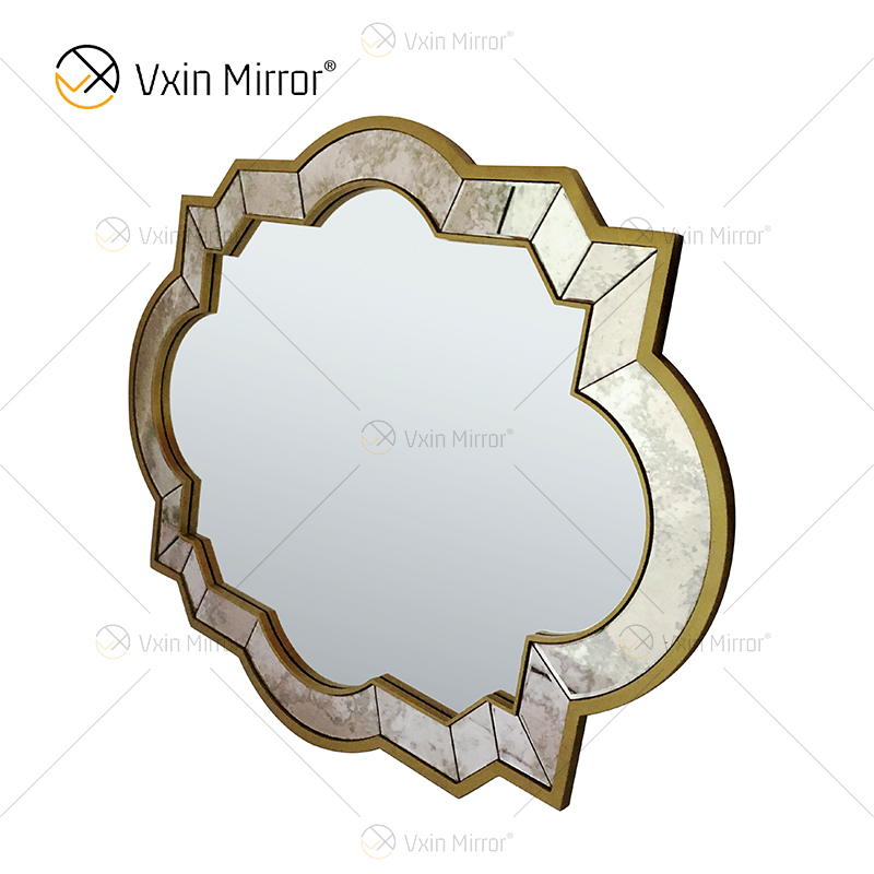 Golden Vxin WXM-1139 Decoração de Parede Exclusivo Marrom Luxo Espelho de Parede