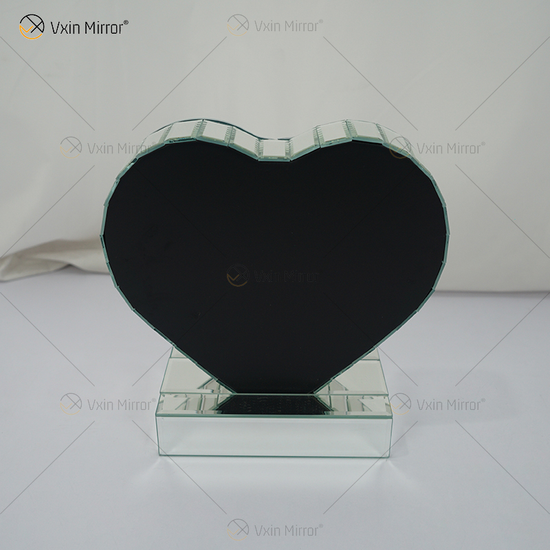 Decoração para casa Fornecimento de fábrica Vxin Mesa Lateral WXF-155 Prata Esmerilhada Diamante Mesa Lateral Espelho