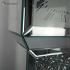 Relógio Espelhado WXMC-053 Elegante Diamante Prata Esmagado Relógio Avô