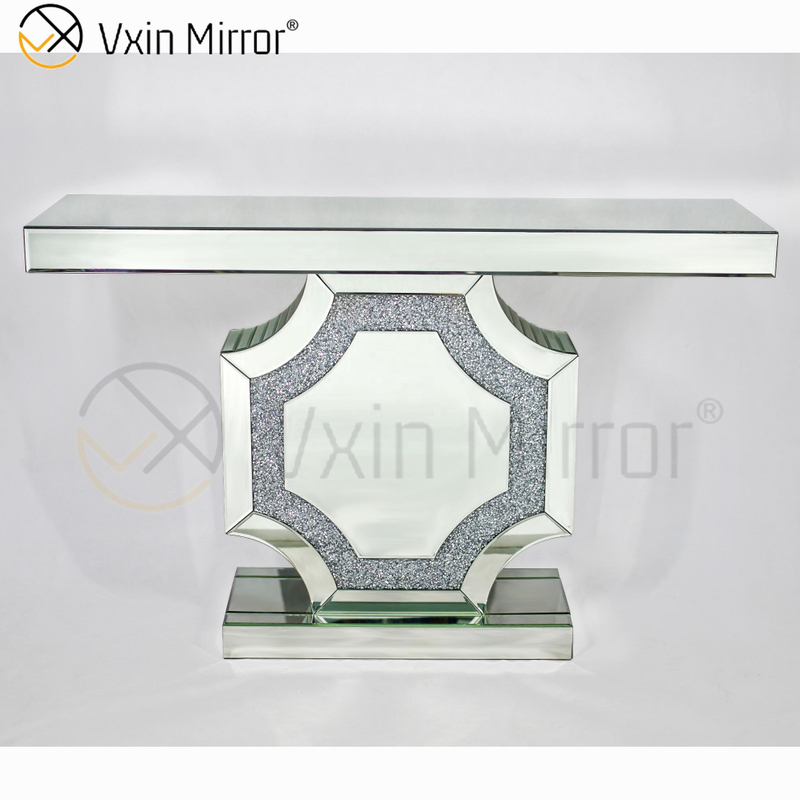 Mesas de console baratas WXF-013 estilo moderno 2022 prata cristal diamante mesas console