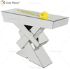 China fornecimento de alta qualidade barato luxo elegante cristal diamante esmagado mesa de console espelhada para móveis de sala de estar WXF-506